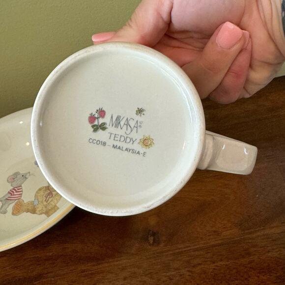 Vintage Mikasa Teddy Bowl and Mug Two Piece Set - Picture 4 of 9
